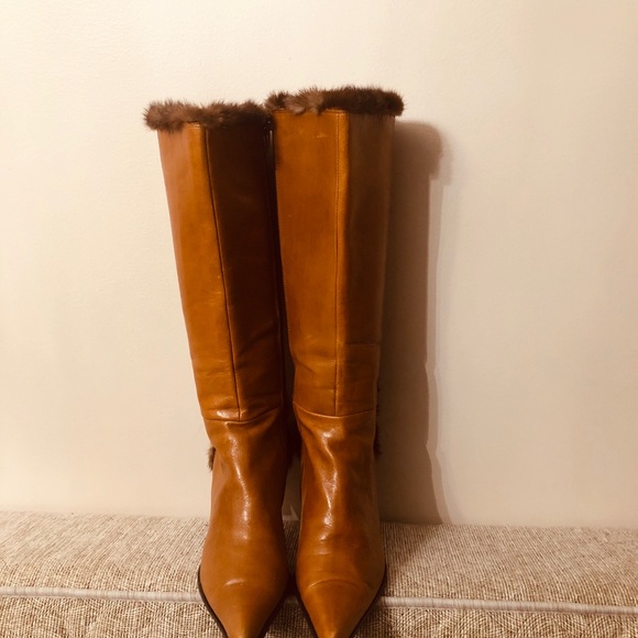 🌺🌺🌺HENRY FERRERA LEATHER BOOTS SIZE 38.5 - Picture 2 of 8